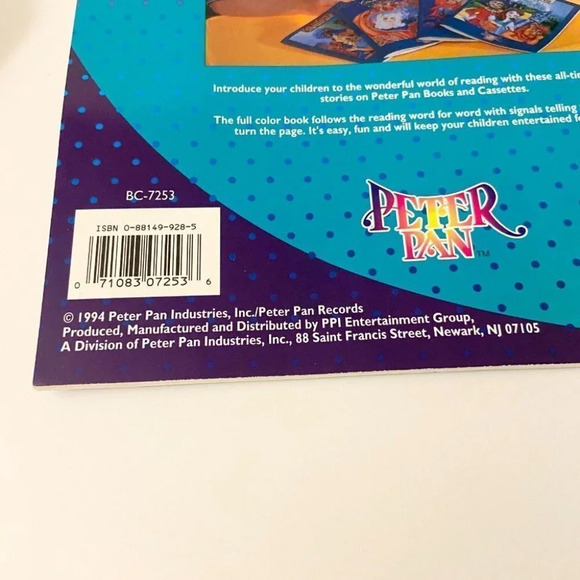 Vintage 1994 Days Months and Seasons Peter Pan Ind Cassette Tape and Book - Picture 10 of 10